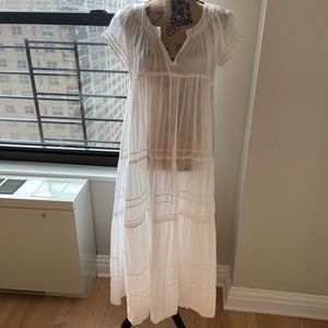 Gallabia maxi white Pina colada size small